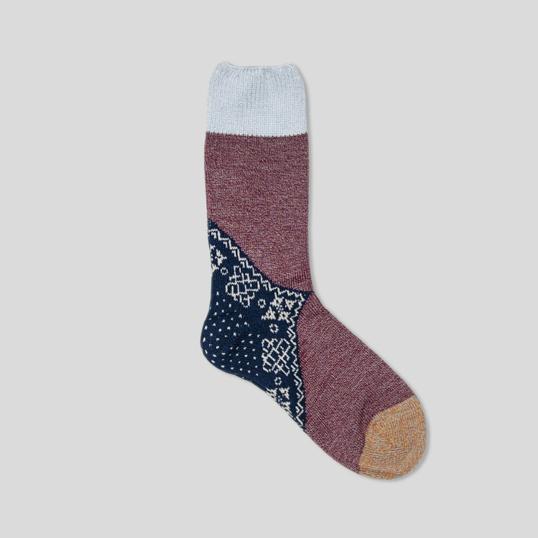 96 Yarns Wool Heel Bandana Socks
